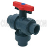 2 in. True Union 2000 Industrial 3-Way Ball Valves, 2 pos.