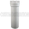 20 in White/White Filter Housing, 1/4 in inlet-outlet ports