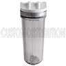 10 in Clear/White Filter Housing, 3/4 in inlet-outlet ports